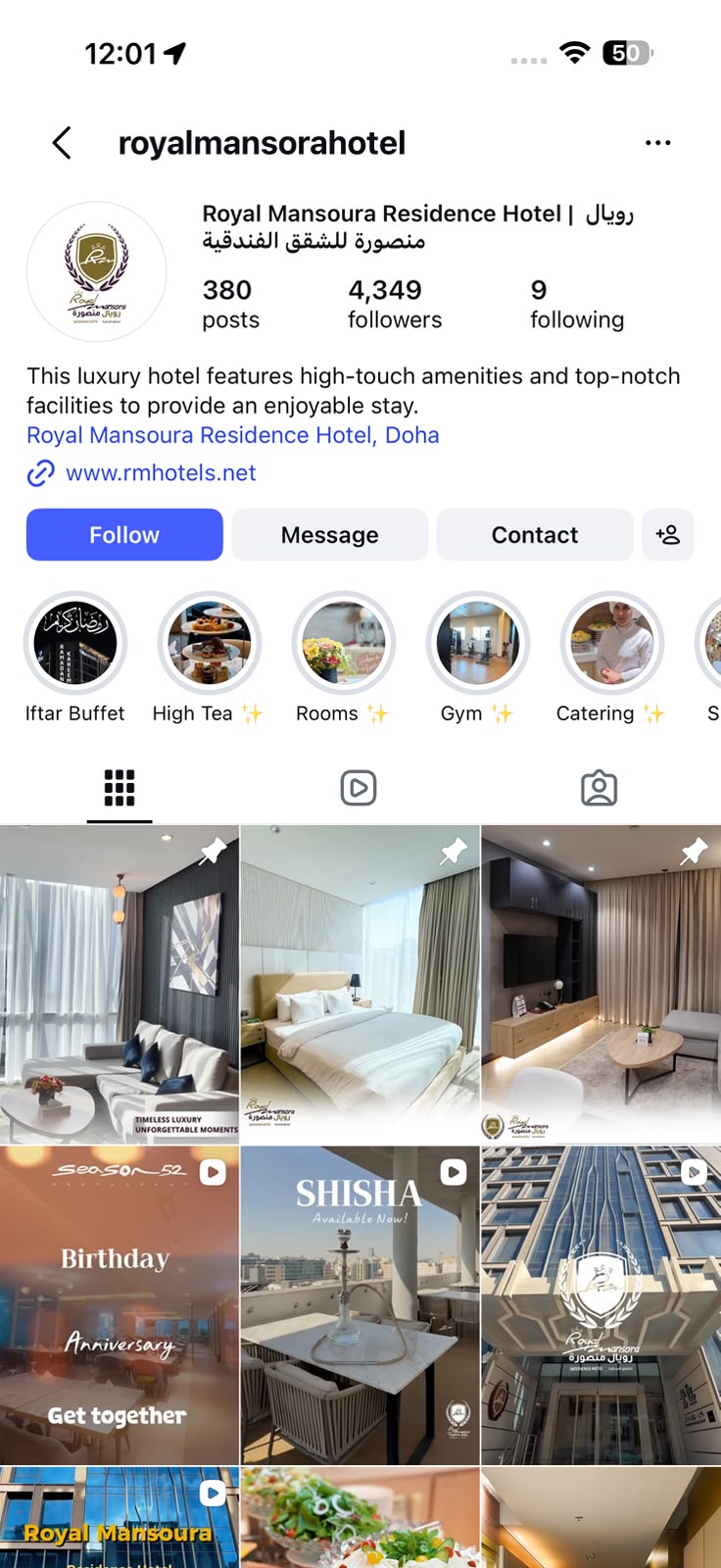 Royal Mansoura Instagram